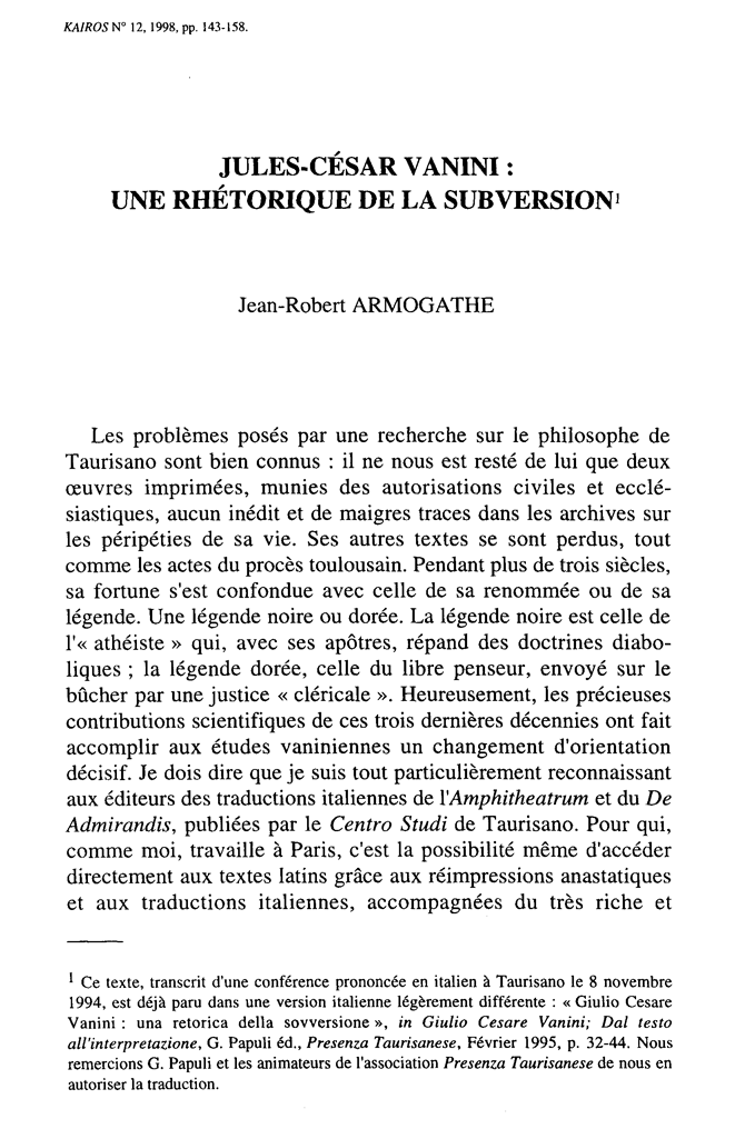 Armogathe, Jean-Robert , Pag. 143