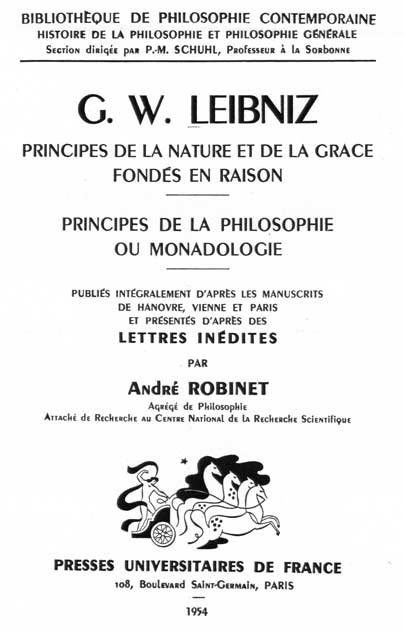Leibniz, Monadologie