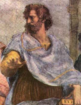 Aristotele (dalle Stanze di Raffaello).