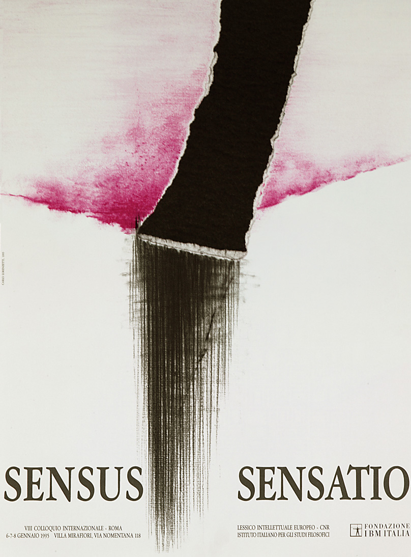 Sensus-Sensatio - manifesto di Carlo Lorenzetti