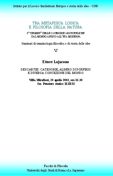 Locandina seminario Lojacono